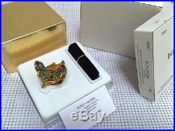 ESTEE LAUDER JAY STRONGWATER BUTTERFLY SOLID PERFUME COMPACT in Orig. BOXES VTG