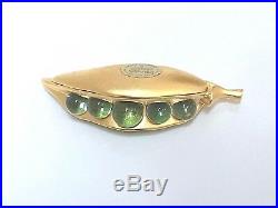 ESTEE LAUDER PEAS IN A POD SOLID PERFUME COMPACT in BOX CHRISTMAS GIFT RARE