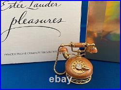 ESTEE LAUDER PRINCESS PHONE SOLID COMPACT with PLEASURES PERFUME