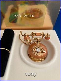 ESTEE LAUDER PRINCESS PHONE SOLID COMPACT with PLEASURES PERFUME