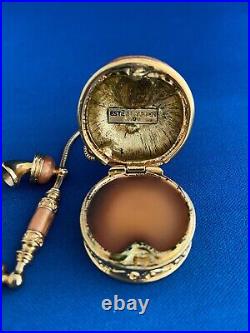 ESTEE LAUDER PRINCESS PHONE SOLID COMPACT with PLEASURES PERFUME