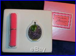 ESTEE LAUDER Purple BEAUTIFUL PLUM SOLID PERFUME COMPACT 1998 Unused In Box