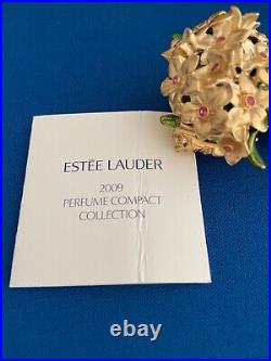 ESTEE LAUDER ROMANTIC BOUQUET SOLID COMPACT with BEAUTIFUL PERFUME