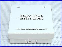ESTEE LAUDER ROMANTIC PICNIC BASKET COMPACT w BEAUTIFUL SOLID PERFUME in BOXES