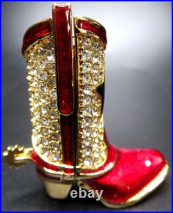 ESTEE LAUDER Unused Cowboy Boot Perfume Compact