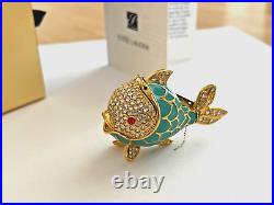 ESTEE LAUDER WHIMSICAL FISH by MONICA RICH KOSANN SOLID PERFUME COMPACT MIB