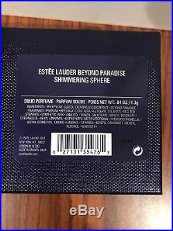 Estée Estee Lauder Beyond Paradise 2000 Shimmering Sphere Solid Perfume Compact