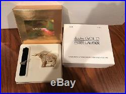 Estée Estee Lauder Dazzling Gold 2000 Shimmering Steer Solid Perfume Compact