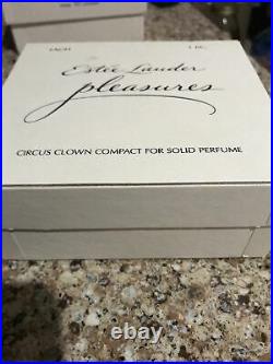Estée Estee Lauder Pleasures Circus Clown Solid Perfume Compact New In Box