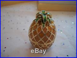 Estee Lauder 1996 Knowing Solid Perfume Compact Golden Pineapple Mib Beautiful