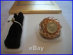 Estee Lauder 1996 Knowing Solid Perfume Compact Golden Pineapple Mib Beautiful