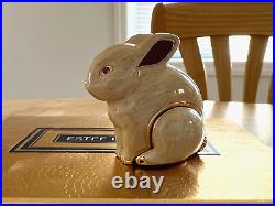 Estee Lauder 1997 Knowing Solid Perfume Compact Enamel Bunny Mib