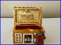 Estee Lauder 2000 Gingerbread House Solid Perfume Compact Pleasures