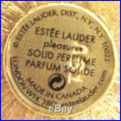 Estee Lauder 2001 CRYSTAL FAIRY Pleasures Solid Perfume Compact Mint in BB