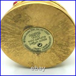 Estee Lauder 2001 Dazzling Gold Perfume Pirouette Compact For Solid Perfume