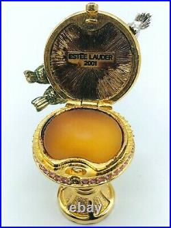 Estee Lauder 2001 Pleasures Perfume Bird Bath Compact For Solid Perfume