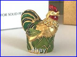Estee Lauder 2001 Rooster Perfume Compact Mibb White Linen Solid Perfume