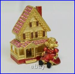 Estee Lauder 2001 Solid Perfume Compact Victorian Dollhouse Strongwater MIBB