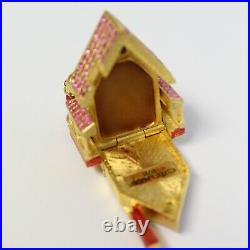 Estee Lauder 2001 Solid Perfume Compact Victorian Dollhouse Strongwater MIBB
