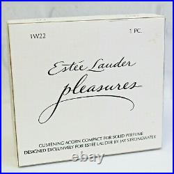 Estee Lauder 2002 Perfume Compact Glistening Acorn Strongwater MIBB Pleasures