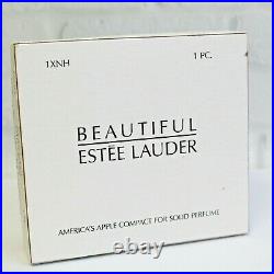 Estee Lauder 2002 Solid Perfume Compact Americas Apple Flag MIBB Beautiful