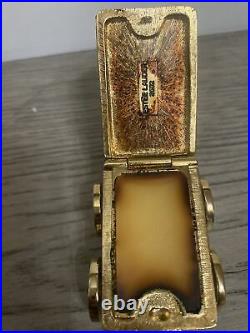 Estee Lauder 2002 Solid Perfume Compact Circus Lion Caged