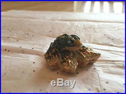 Estee Lauder 2002 Solid Perfume Compact Empty Prince Charming Sparkly Frog