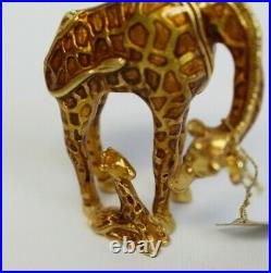 Estee Lauder 2002 Solid Perfume Compact Gilded Giraffe Mom & Baby MIBB Youth Dew