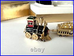 Estee Lauder 2002 Solid Perfume Compact Locomotive Mib Beautiful