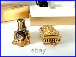 Estee Lauder 2002 Solid Perfume Compact Locomotive Mib Beautiful