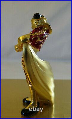 Estee Lauder 2002 Solid Perfume Compact Matador Amber Colored Crystals