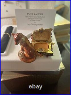 Estee Lauder 2003 Fiery Fox Solid Perfume Compact Mib White Line Strongwater