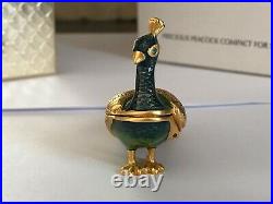 Estee Lauder 2003 Solid Perfume Compact Precious Peacock Mibb Full Pleasures