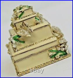 Estee Lauder 2003 Solid Perfume Compact Wedding Cake Weinstock MIB Beautiful