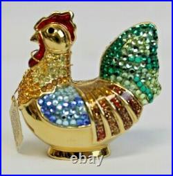 Estee Lauder 2004 Perfume Compact Bejeweled Rooster Judith Leiber MIBB Intuition