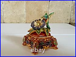 Estee Lauder 2004 Perfume Compact Bird In Bloom Jay Strongwater Empty