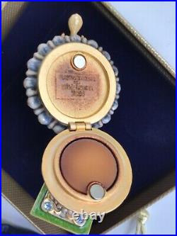Estee Lauder 2004 Solid Perfume Compact Precious Bird Jay Strongwater NIB