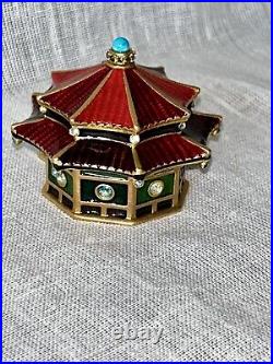 Estee Lauder 2005 Solid perfume compact ENCHANTING PAGODA JAY STRONGWATER