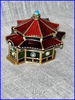 Estee Lauder 2005 Solid perfume compact ENCHANTING PAGODA JAY STRONGWATER