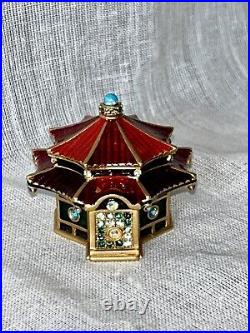 Estee Lauder 2005 Solid perfume compact ENCHANTING PAGODA JAY STRONGWATER