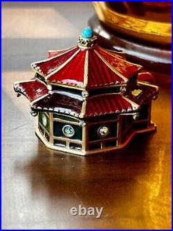 Estee Lauder 2005 Solid perfume compact ENCHANTING PAGODA JAY STRONGWATER