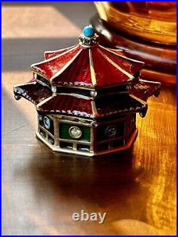 Estee Lauder 2005 Solid perfume compact ENCHANTING PAGODA JAY STRONGWATER