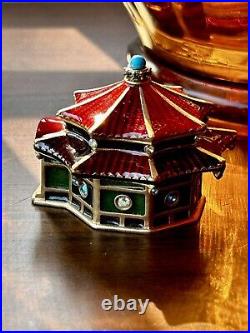 Estee Lauder 2005 Solid perfume compact ENCHANTING PAGODA JAY STRONGWATER