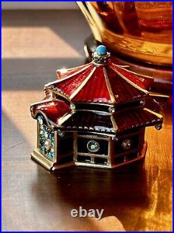 Estee Lauder 2005 Solid perfume compact ENCHANTING PAGODA JAY STRONGWATER