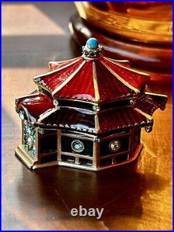 Estee Lauder 2005 Solid perfume compact ENCHANTING PAGODA JAY STRONGWATER