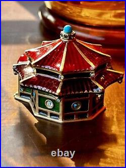 Estee Lauder 2005 Solid perfume compact ENCHANTING PAGODA JAY STRONGWATER