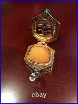 Estee Lauder 2006 Beautiful Garden Teapot enameled Jeweled Solid Perfume compact