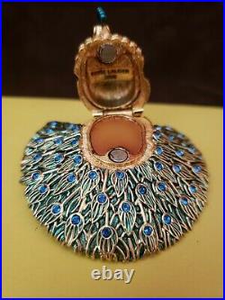 Estee Lauder 2006 Beautiful Glorious Peacock Solid Perfume Compact Mib Rare
