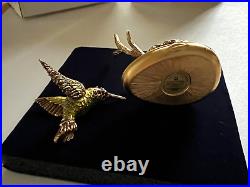 Estee Lauder 2006 Full Mibb Solid Perfume Compact Fluttering Hummingbird