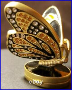 Estee Lauder 2007 Bejeweled Butterfly Solid Perfume Compact